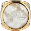 Mother of Pearl Zodiac Ring, Size 6 - Rings - 7