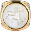 Mother of Pearl Zodiac Ring, Size 6 - Rings - 9
