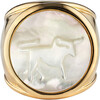 Mother of Pearl Zodiac Ring, Size 6 - Rings - 11