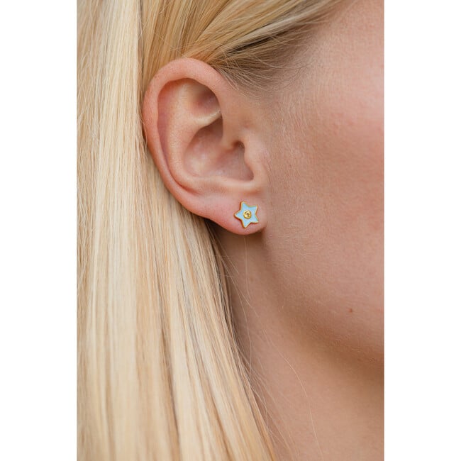 Enamel Star Stud - Earrings - 3