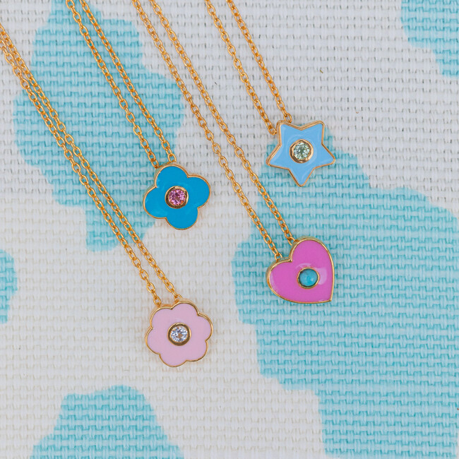 Enamel Star Necklace - Necklaces - 4
