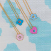 Enamel Flower Necklace - Necklaces - 4 - thumbnail