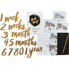 Milestone Numbers & Memory Book, Gold - Paper Goods - 6