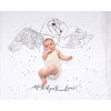 Organic Cotton Gauze Swaddle, Swans - Swaddles - 5