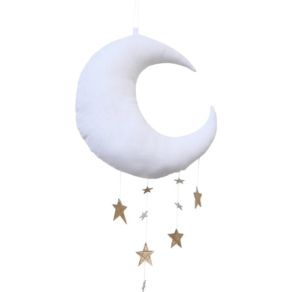 LUXE Cascading Moon Mobile in White, Gold & Platinum - Baby Jives ...