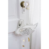 LUXE Single Swan Mobile, White & Gold - Mobiles - 3