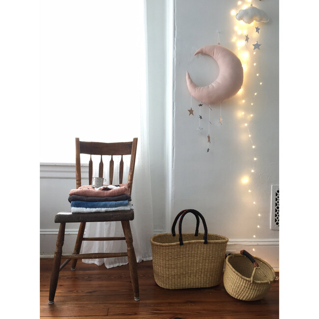 LUXE Cascading Moon Mobile in Blush, Silver & Rose Gold - Mobiles - 2