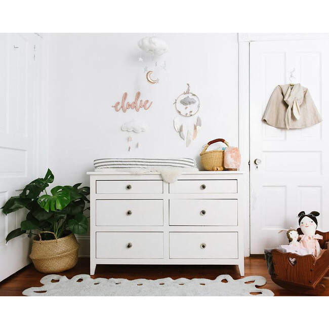 LUXE Cloud Mobile, Silver Stars + Gold Moon - Mobiles - 3