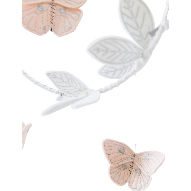 LUXE Butterfly Mobile in Blush Silver & White - Mobiles - 3