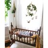 Butterfly Garden Mobile, White/Gold Floral - Mobiles - 5