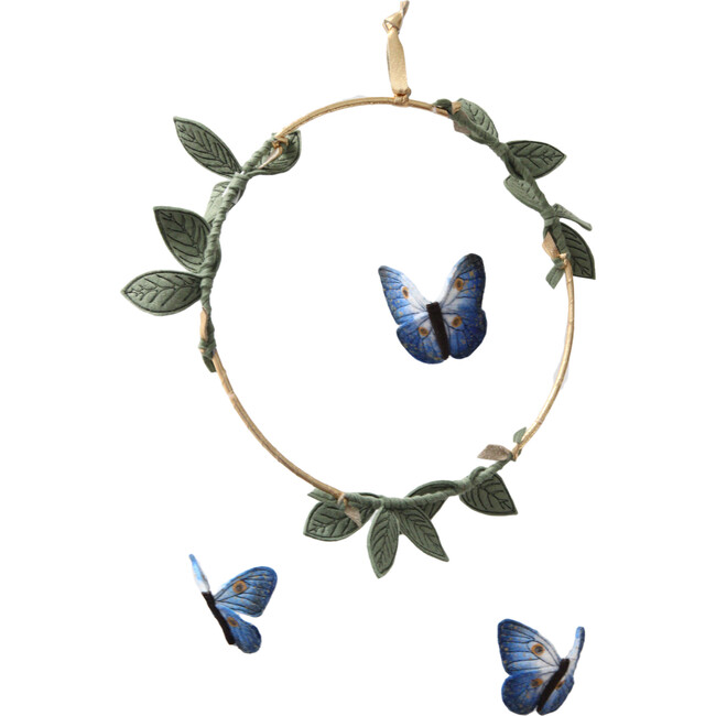 LUXE Butterfly Mobile in Indigo, Gold & Green