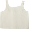 India Blouse, Linen White - Blouses - 1 - thumbnail
