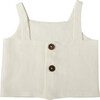 India Blouse, Linen White - Blouses - 4