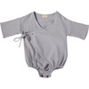 Mateo Baby Romper, Gauze Blue - Rompers - 1 - thumbnail