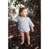 Mateo Baby Romper, Gauze Blue - Rompers - 2