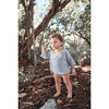 Mateo Baby Romper, Gauze Blue - Rompers - 4