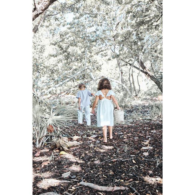 Penelope Dress, Linen White - Dresses - 3