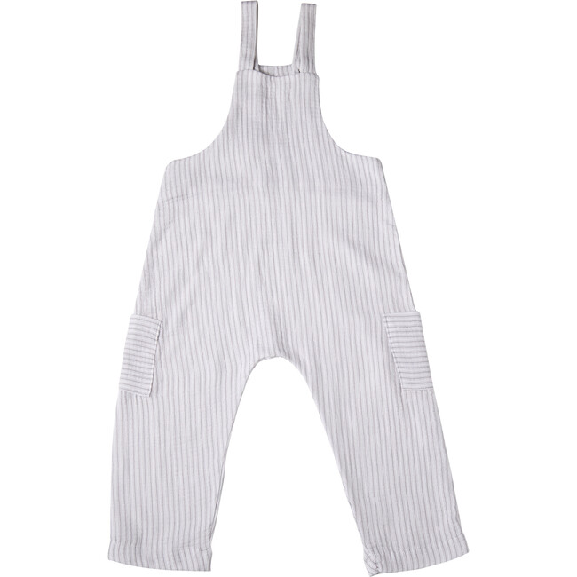 Lucas Overall, Gauze Blue Stripes - Rompers - 8