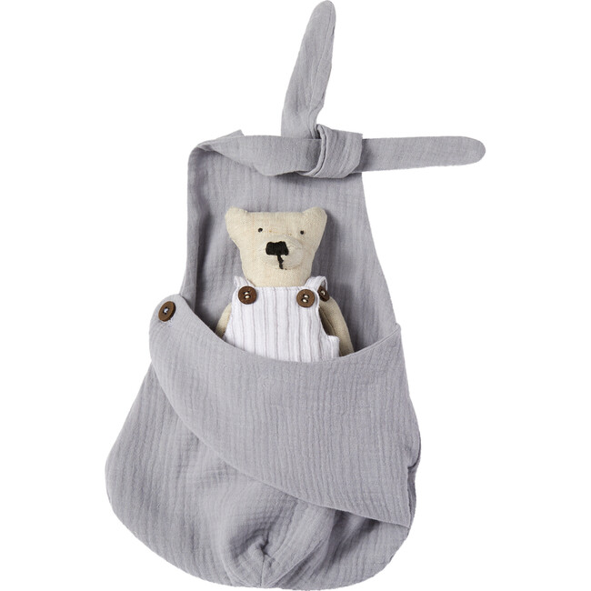Teddy Bag, Gauze Blue
