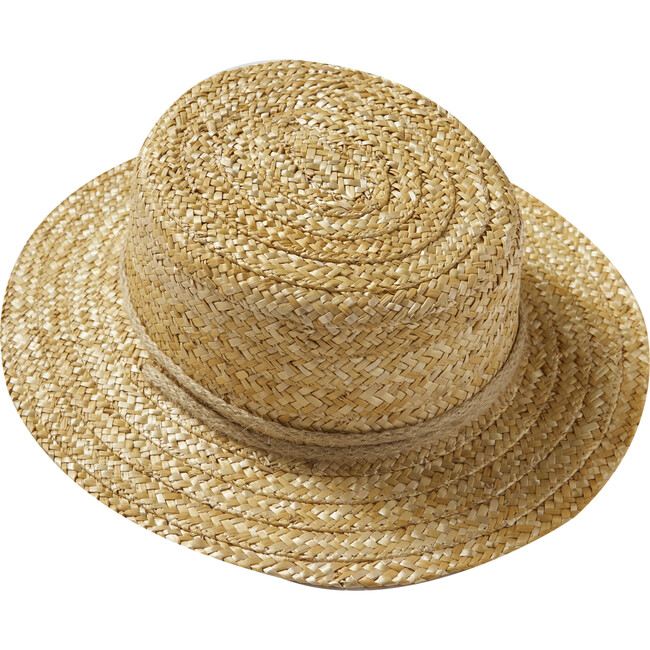 Women's Canotier Hat, Straw