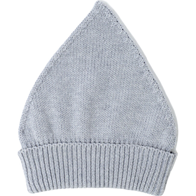 Gnome Knit Bonnet, Grey - Hats - 1