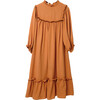 Adriana Dress, Rust Tencel - Dresses - 1 - thumbnail