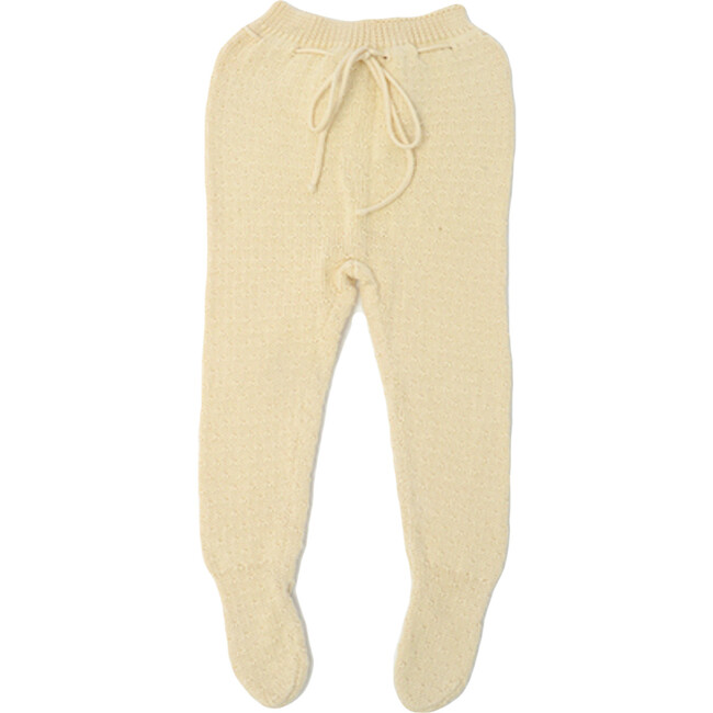 Edu Knit Pants, Cream Cotton