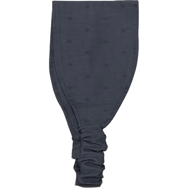 Belen Poplin Headband, Charcoal Dots - Hair Accessories - 1