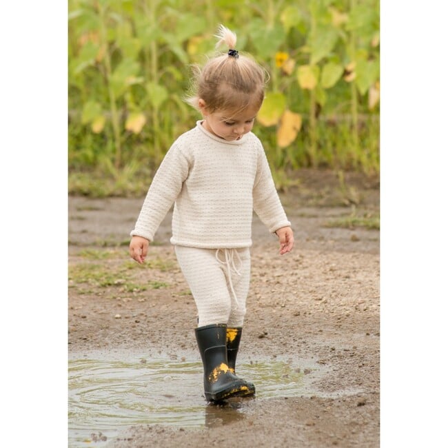 Edu Knit Pants, Cream Cotton