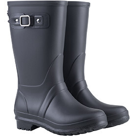 Matte Rain Boots, Black - Boots - 1