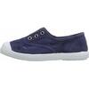 Distressed Canvas Slip On, Washed Navy - Sneakers - 1 - thumbnail