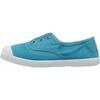 Distressed Canvas Slip On, Washed Turquoise - Sneakers - 1 - thumbnail