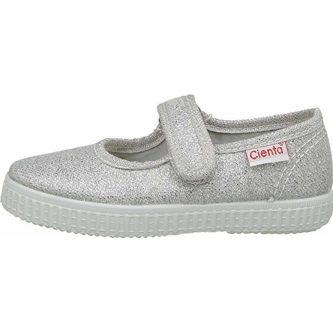 Cienta Sparkle Mary Jane, Silver