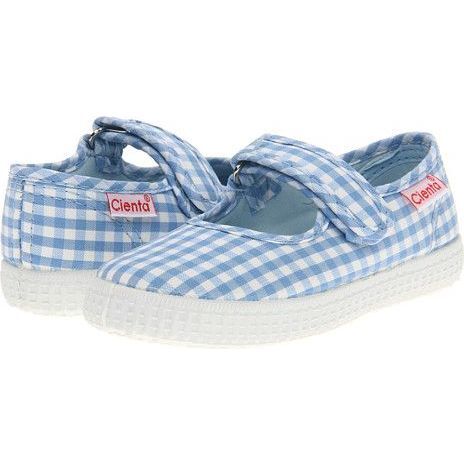 Canvas Mary Jane, Blue Gingham