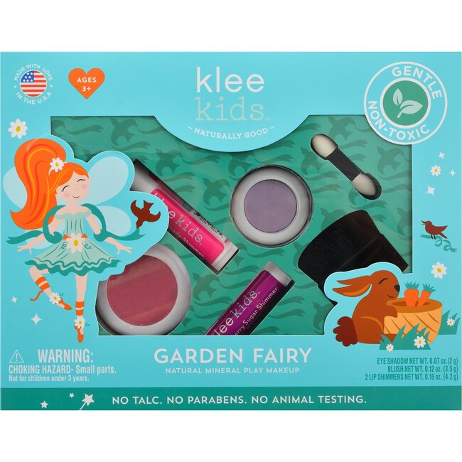 Garden Fairy 4-PC Natural Play Makeup Kit with Pressed Powder Compacts