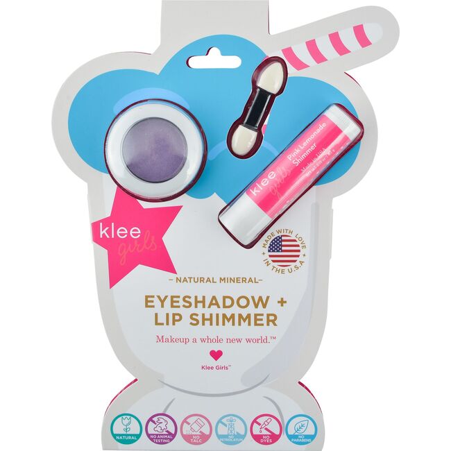 Fairy Purple Twinkle Natural Eyeshadow + Pink Lemonade Lip Shimmer - Lipsticks & Lip Balms - 1