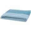 Eco Poly Herringbone Stripe Throw, Aqua/White - Throws - 1 - thumbnail