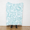 Eco Poly Flora Throw, Mint/White - Throws - 2