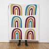 Eco Double Rainbow Throw, Moss/Braza - Throws - 2