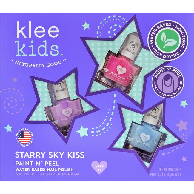 Starry Sky Kiss 3-Piece Water-Based Nail Polish Set