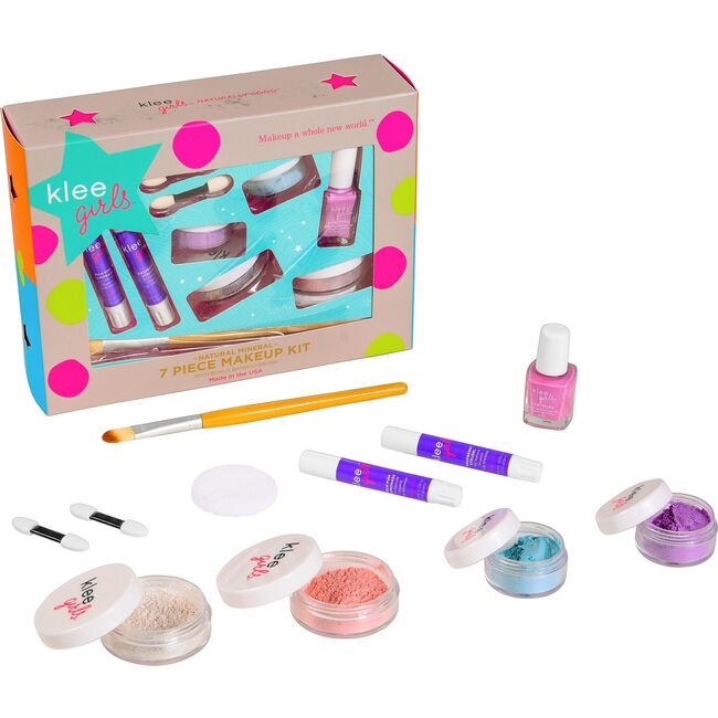Up and Away 7-Piece Starter Mineral Makeup Kit with Bonus Bamboo Brush - Makeup - 1