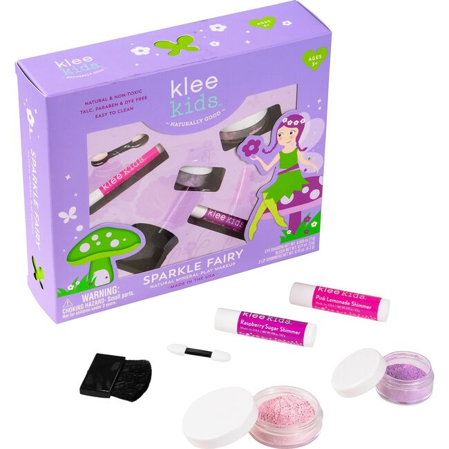Sparkle Fairy 4-Piece Natural Play Kit with Loose Powder Makeup