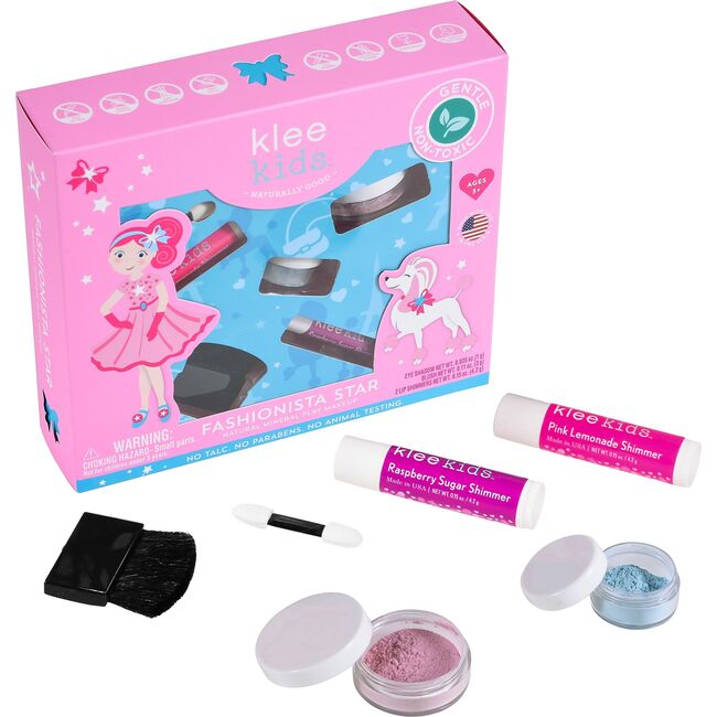 Fashionista Star 4-Piece Natural Play Makeup Kit with Loose Powder Makeup - Makeup - 1