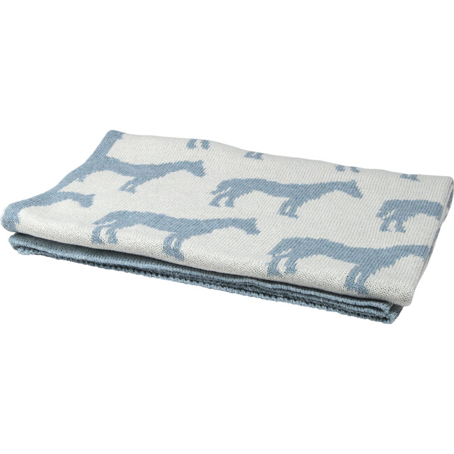 Pony Reversible Baby Blanket, Pond - Blankets - 1