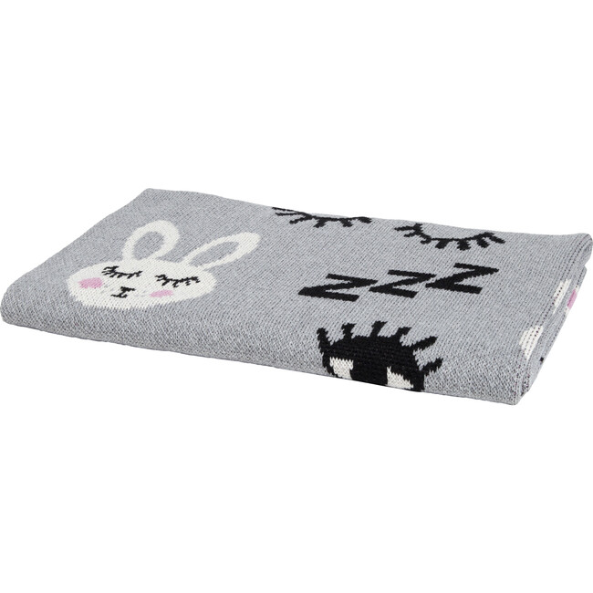 Bunny Baby Blanket, Aluminum - Blankets - 1