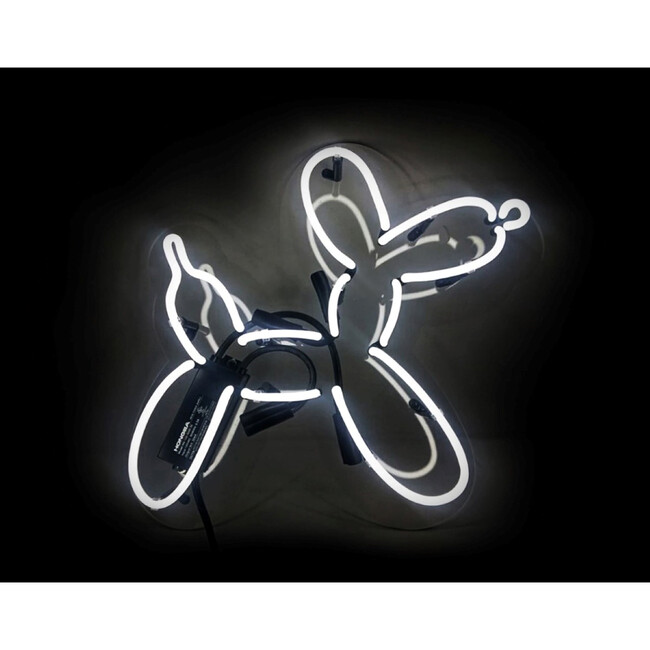 Balloon Dog Neon Sign, White - Lighting - 1