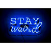 Stay Weird Neon Sign, Blue - Lighting - 1 - thumbnail
