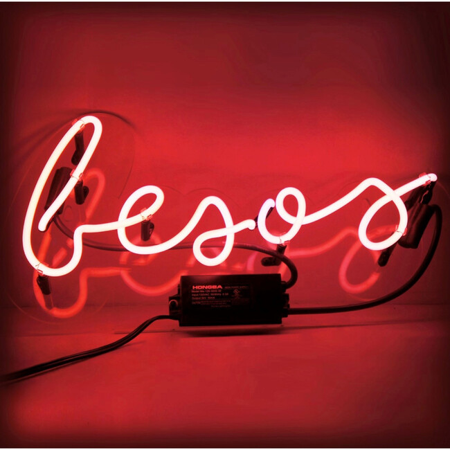Besos Neon Sign, Pink - Lighting - 1