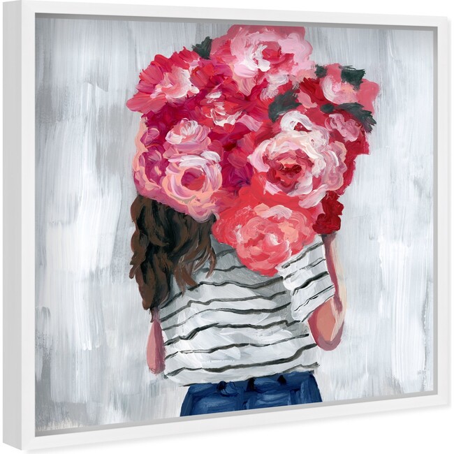 Flower Delivery Girl, Framed