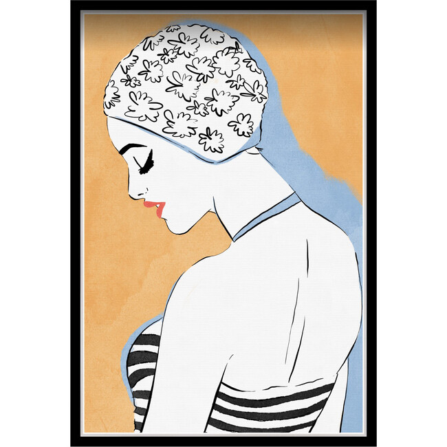 The Swimmer Print, Framed